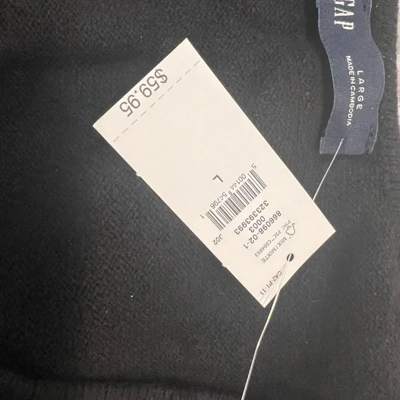 Black V-Neck Crop Short Sleeve Sweater - GAP - Picture 7 of 8